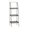 Monarch Specialties Bookshelf, Bookcase, Etagere, Corner, 3 Tier, 48"H, Office, Bedroom, Metal, Laminate, Brown, Black I 7228 - alternate 1